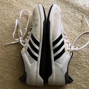 Adidas Black and White Low-Top Sneakers